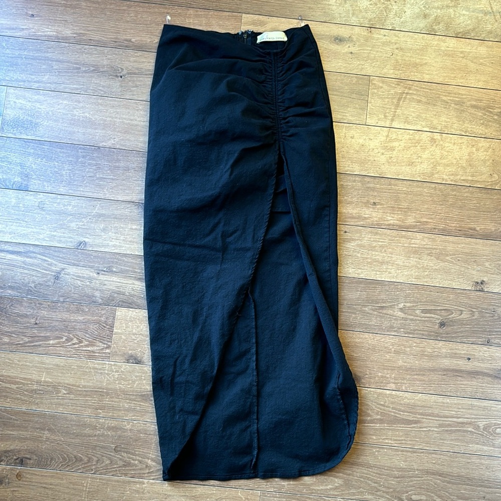 Black how.very.loved Slit-Legged Skirt - Small